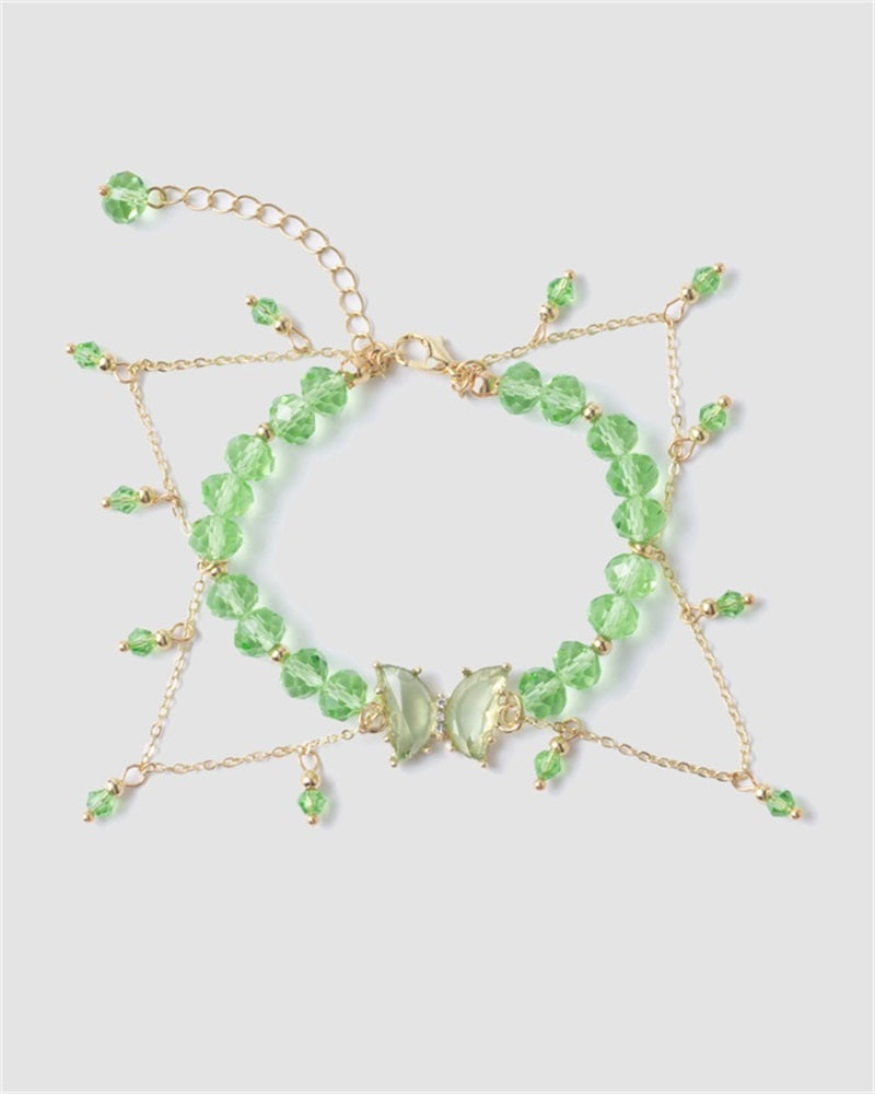 Emerald Butterfly Forest Bracelet