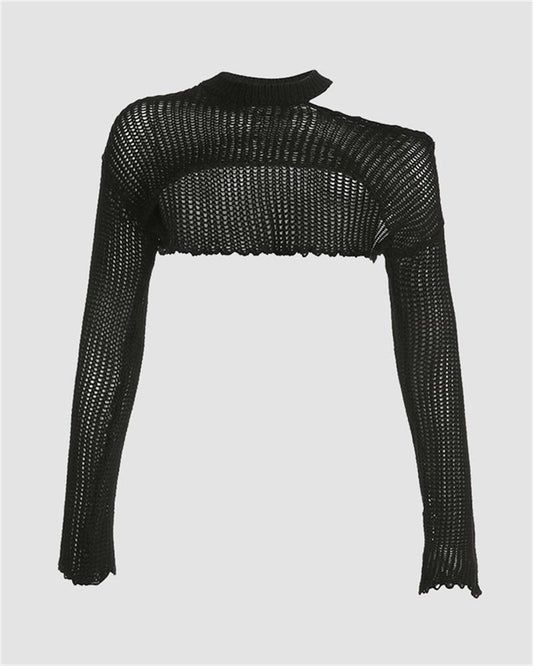 Hinterland Knitted Cut Out Bolero