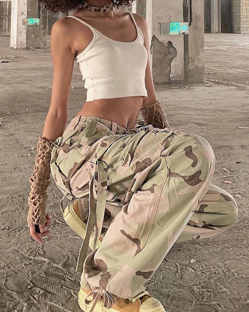 Desert Camouflage Drawstring Pants