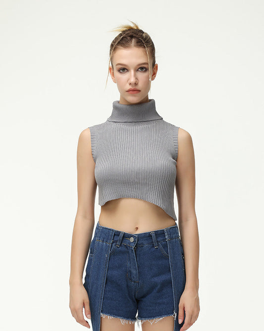 Tincture Ribbed Turtleneck Top