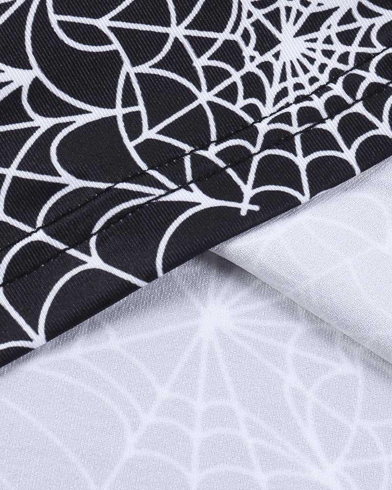 Halloween Spider Web Print Cami Top