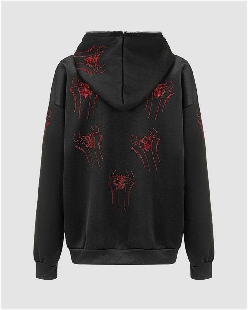 Spider Calling Zip Hoodie