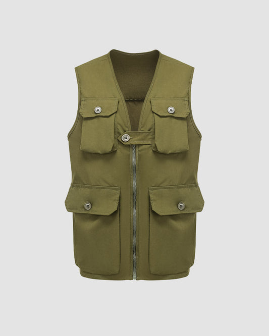 Lunar Oasis Puffer Vest with Pockets