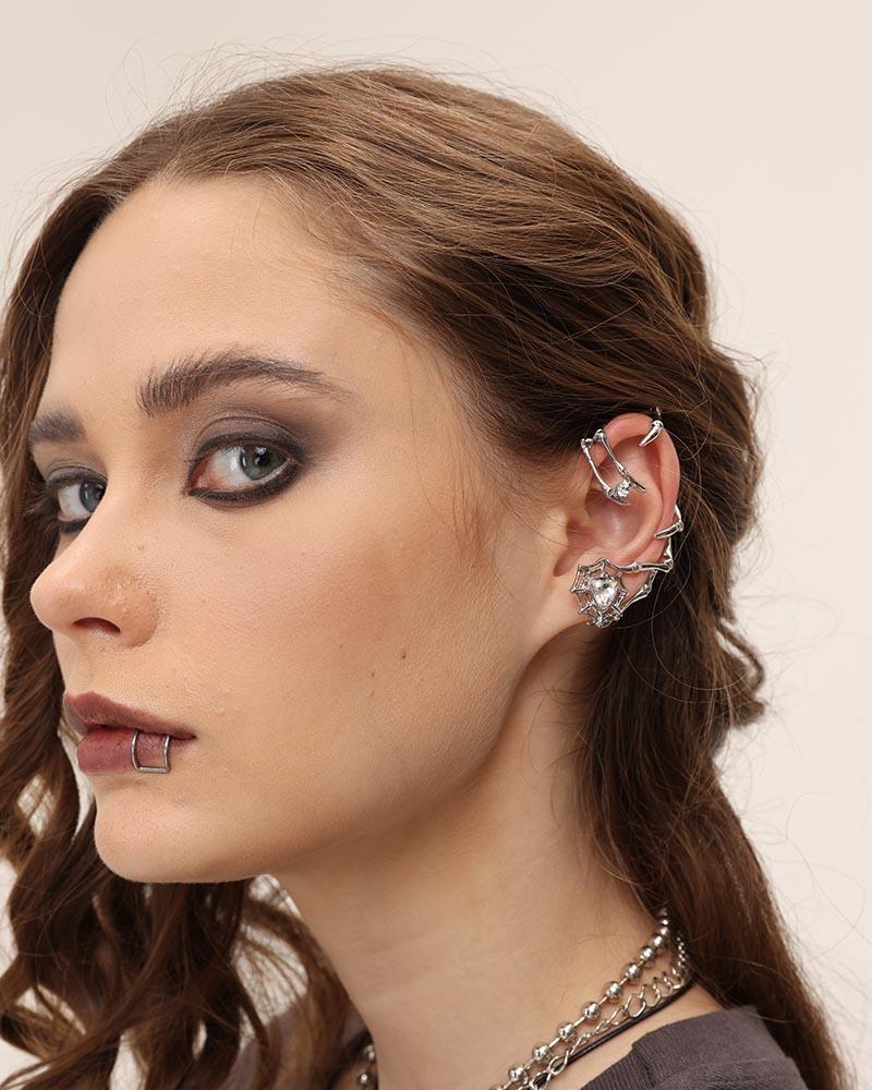 Clawed Web Earring