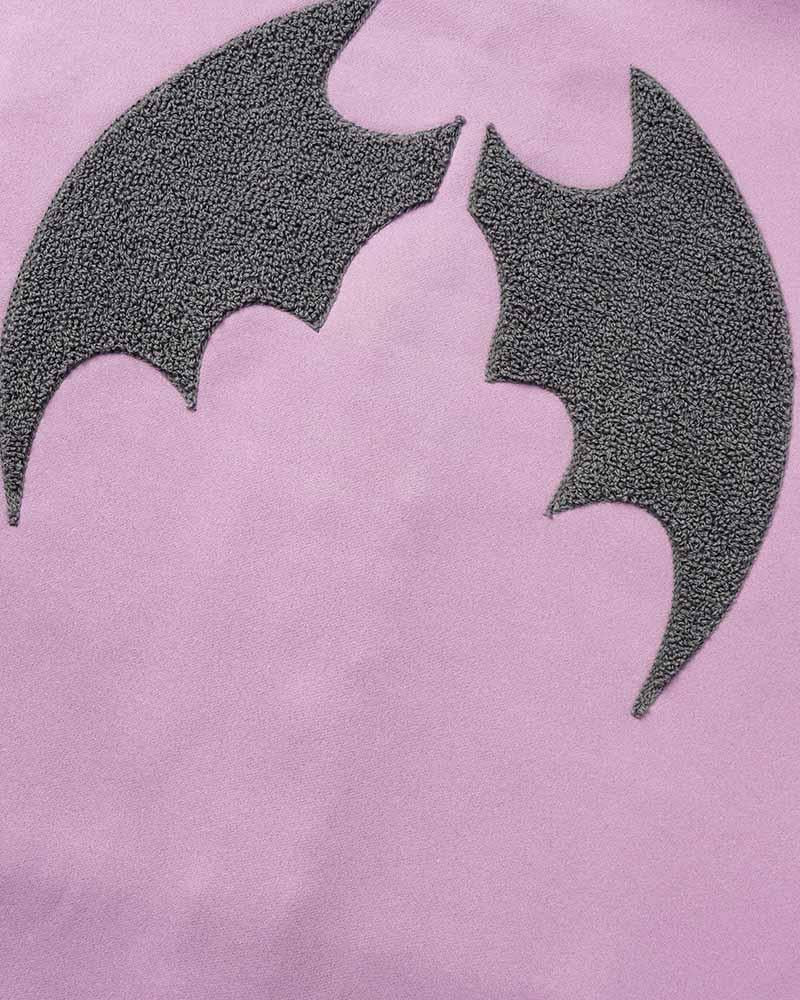 Devil Batwings Embroidered Hoodie