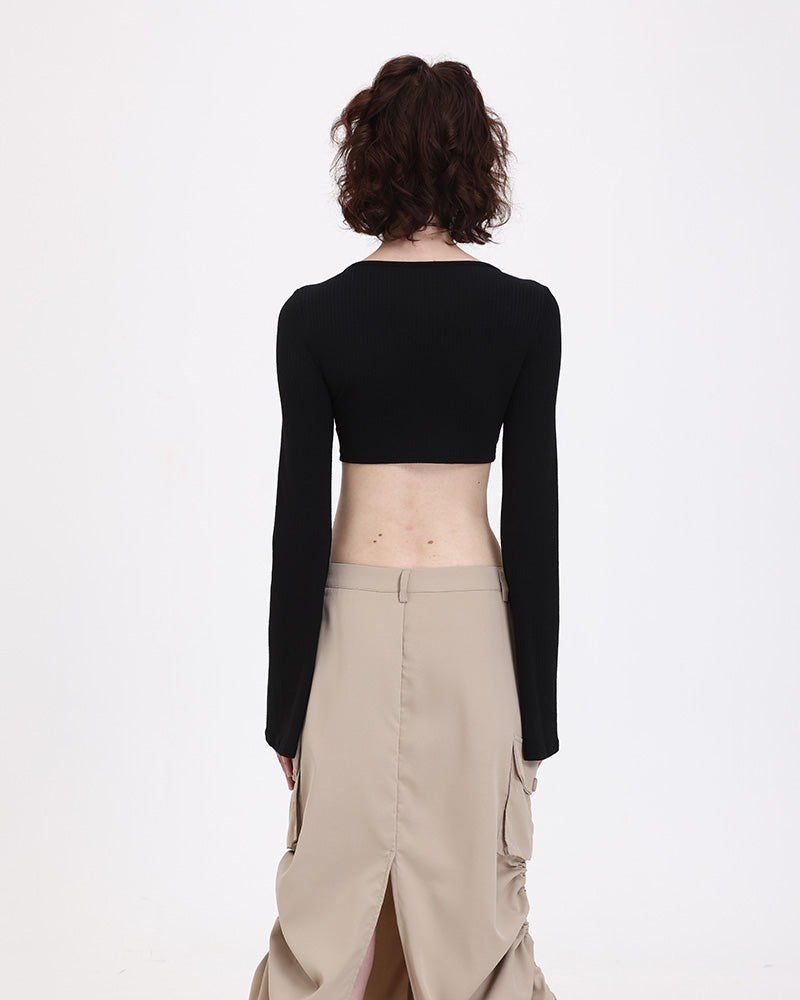 Trinity Cropped Tie Top