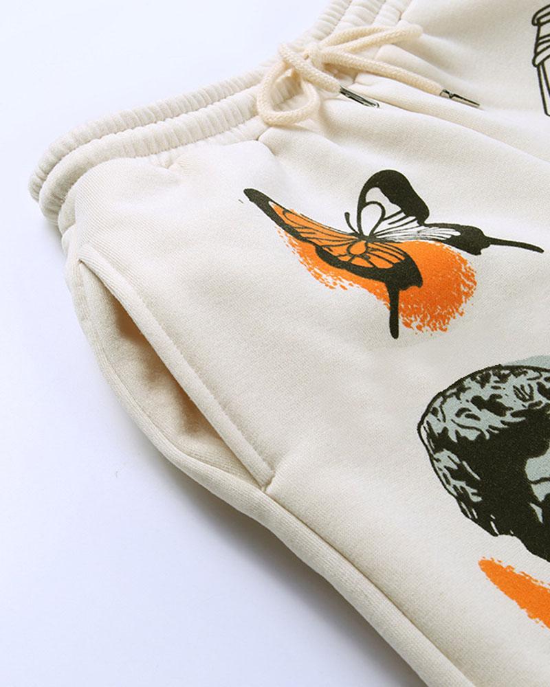 Cartoon Print Sweatpants