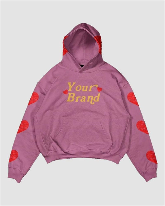 Love fingerprint Print Hoodie