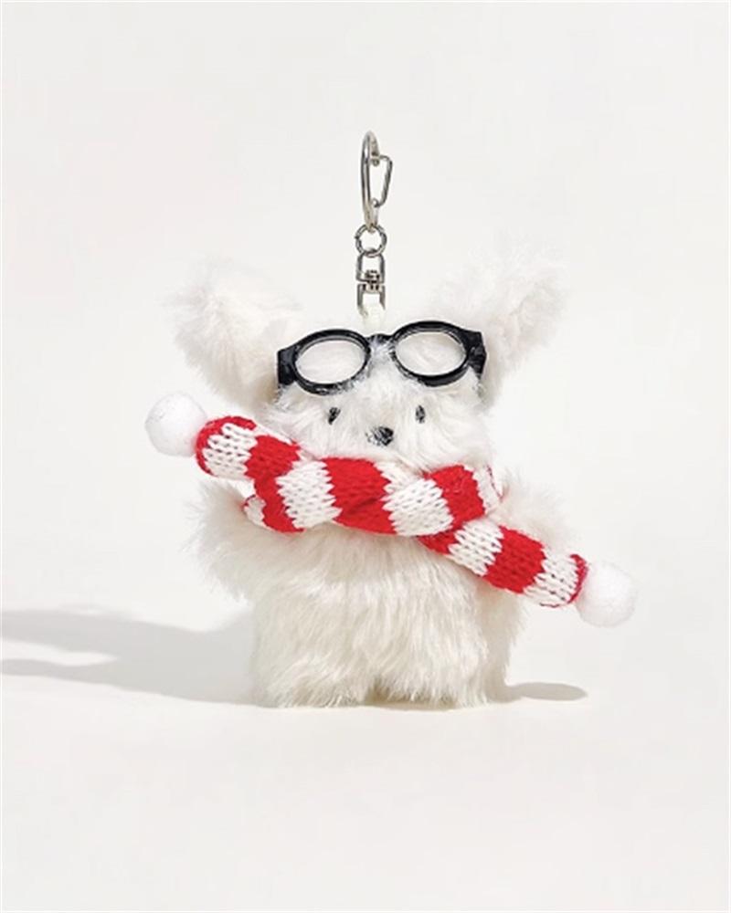 Fluffy Study Pupper Keychain