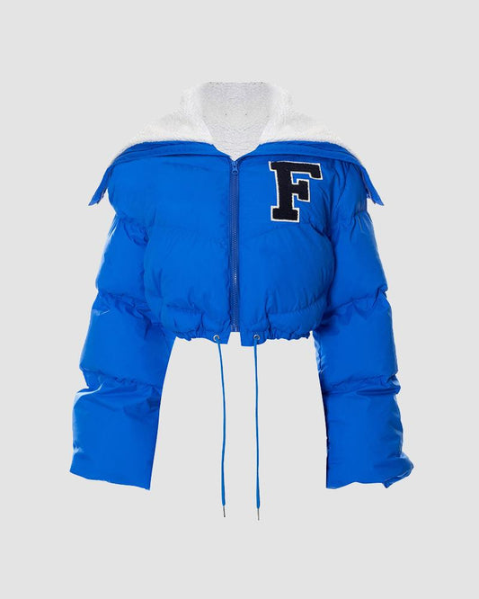 Feminism Cropped Puffer Jacket