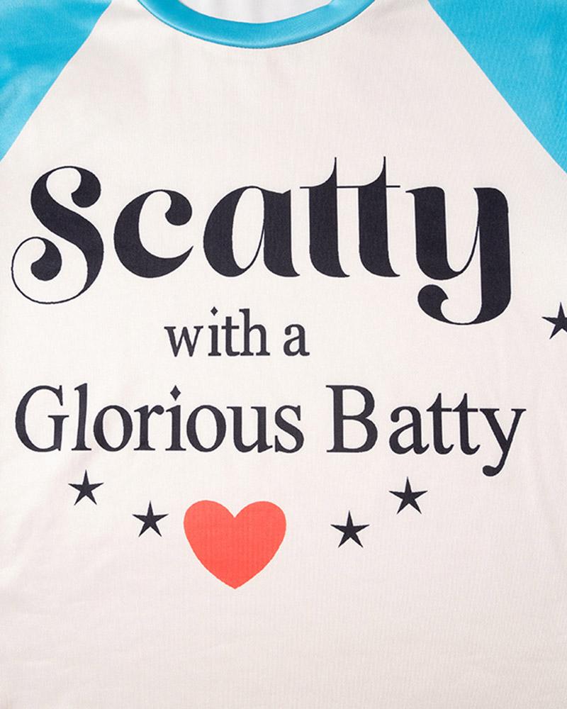 Scatty Glorious Batty Raglan T-Shirt