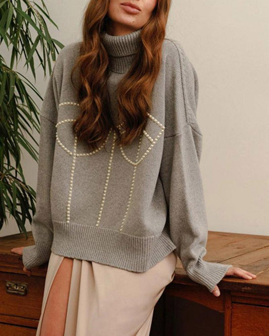 Hot Princess Pearl Pullover Sweater