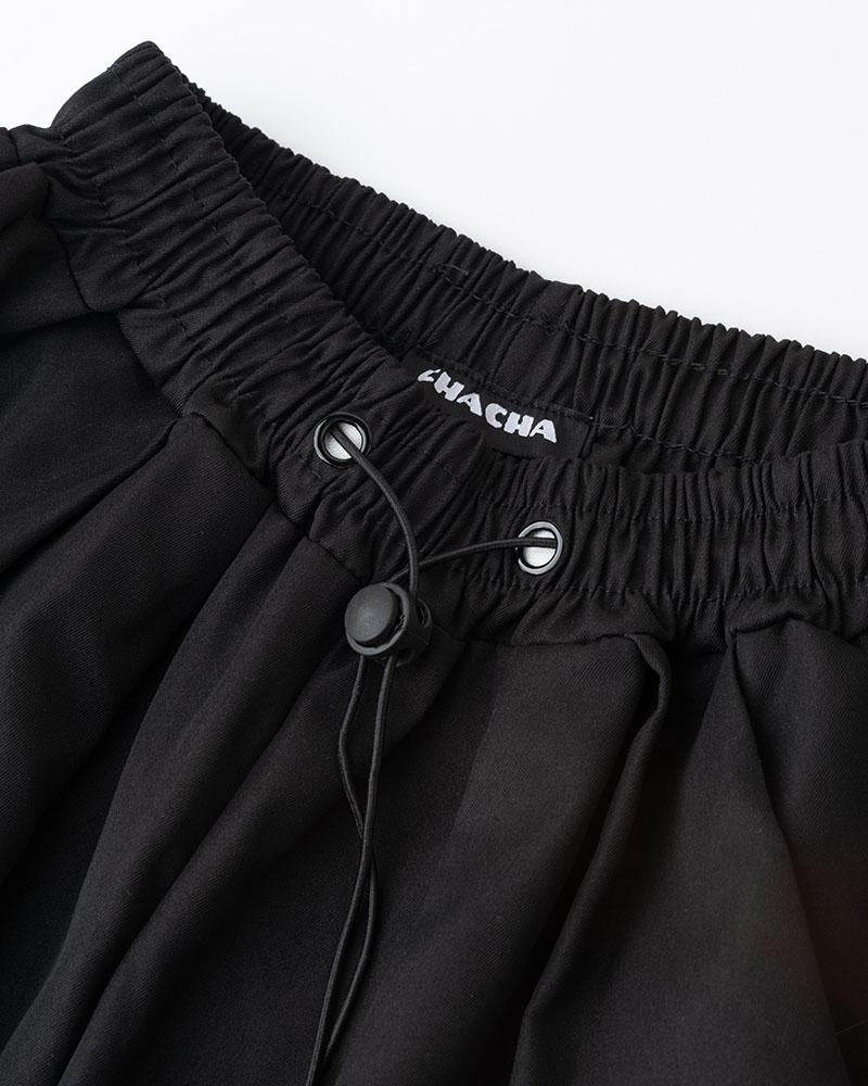 Stormy Charcoal Parachute Pants