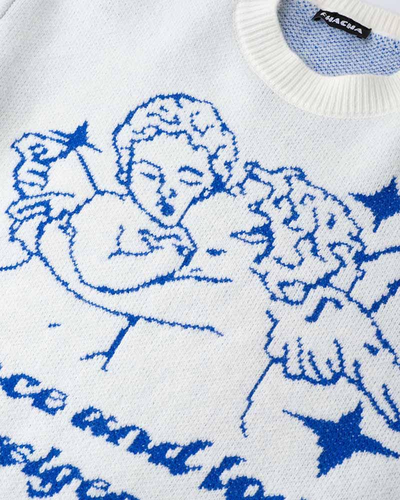 Cherub Peace and Love Graphic Jumper