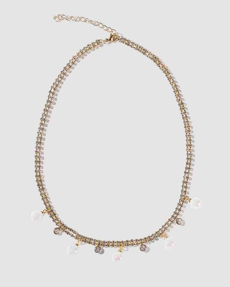 Igniter Diamond Pearl Necklace