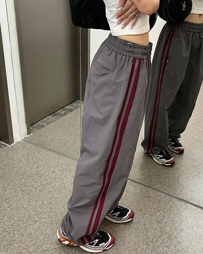 Oversized Track Parachute Pants