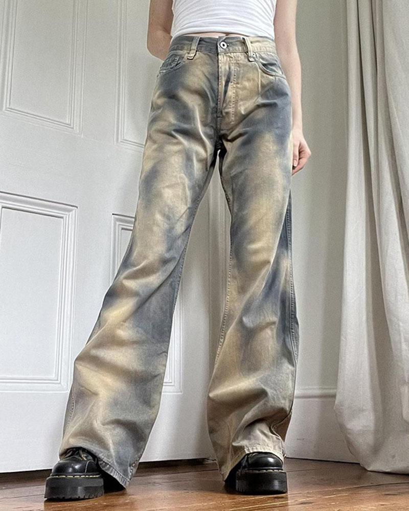 Irregular Gradients Jeans