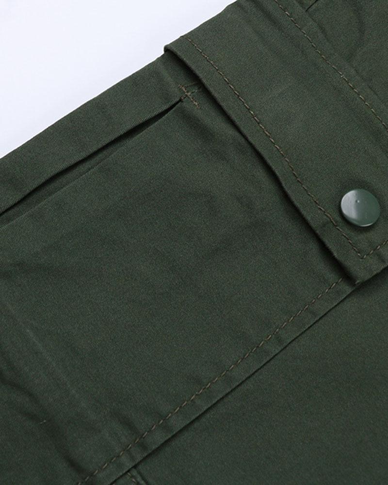 Multiple Pockets Crago Pants