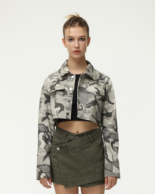 Ionic Camo Cropped Jacket