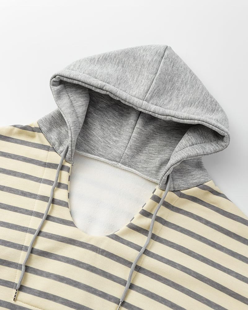 Retro Stripe Oversized Hoodie