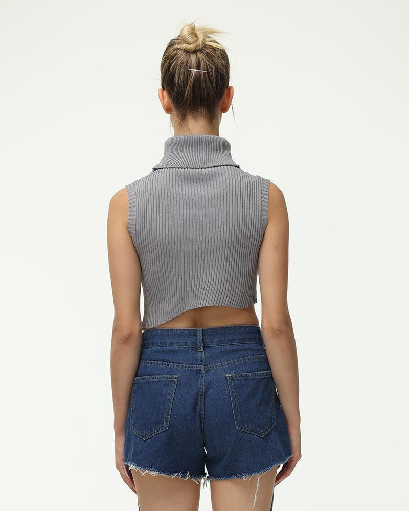 Tincture Ribbed Turtleneck Top