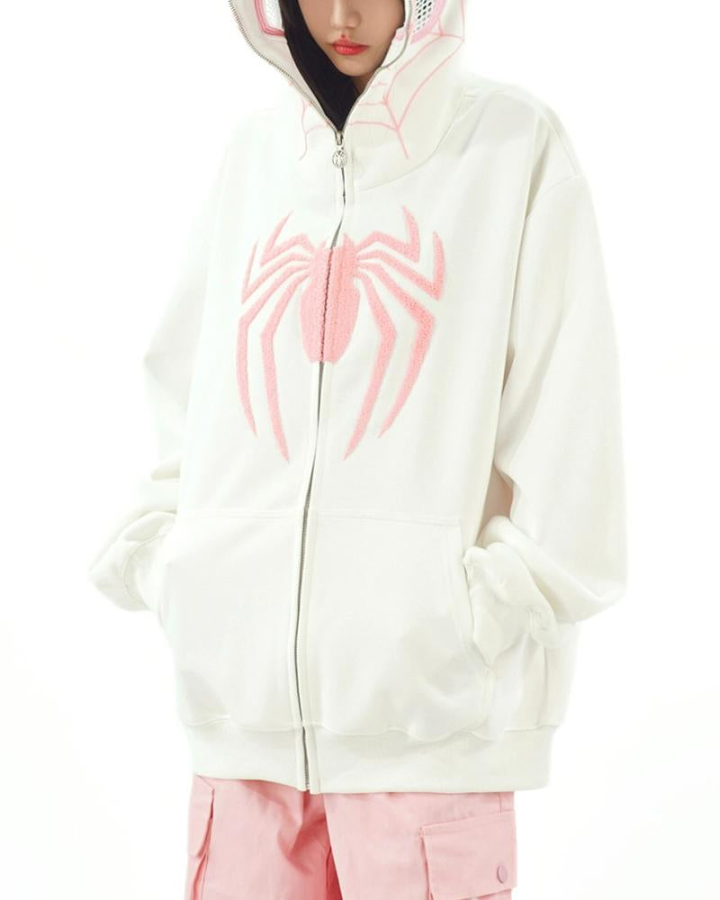 Spider Towel Embroidered Hoodie