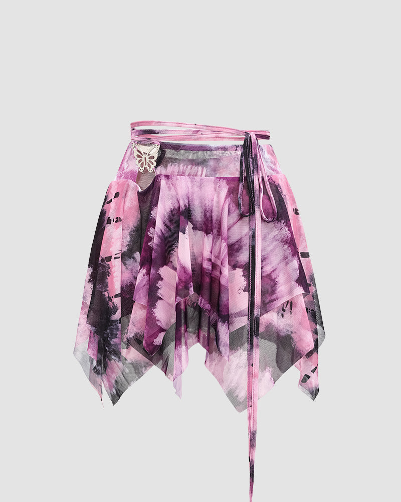 Watermarbled Butterfly Skirt