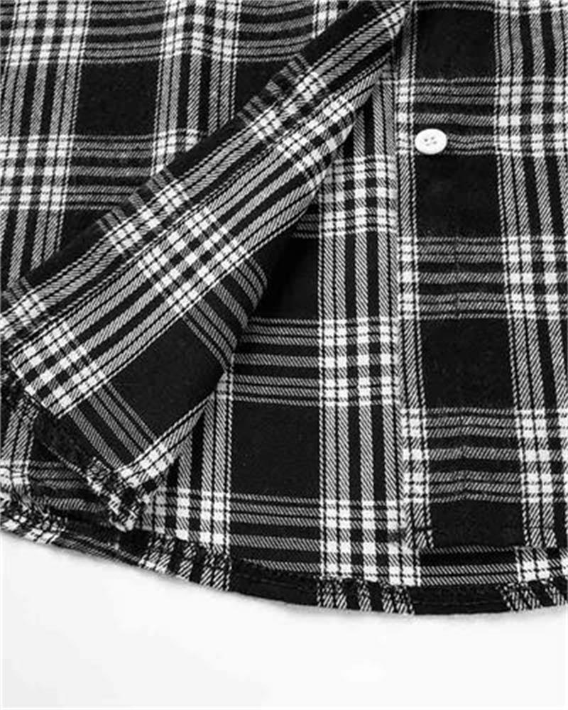 Tunder Easy Oversized Plaid Shirt