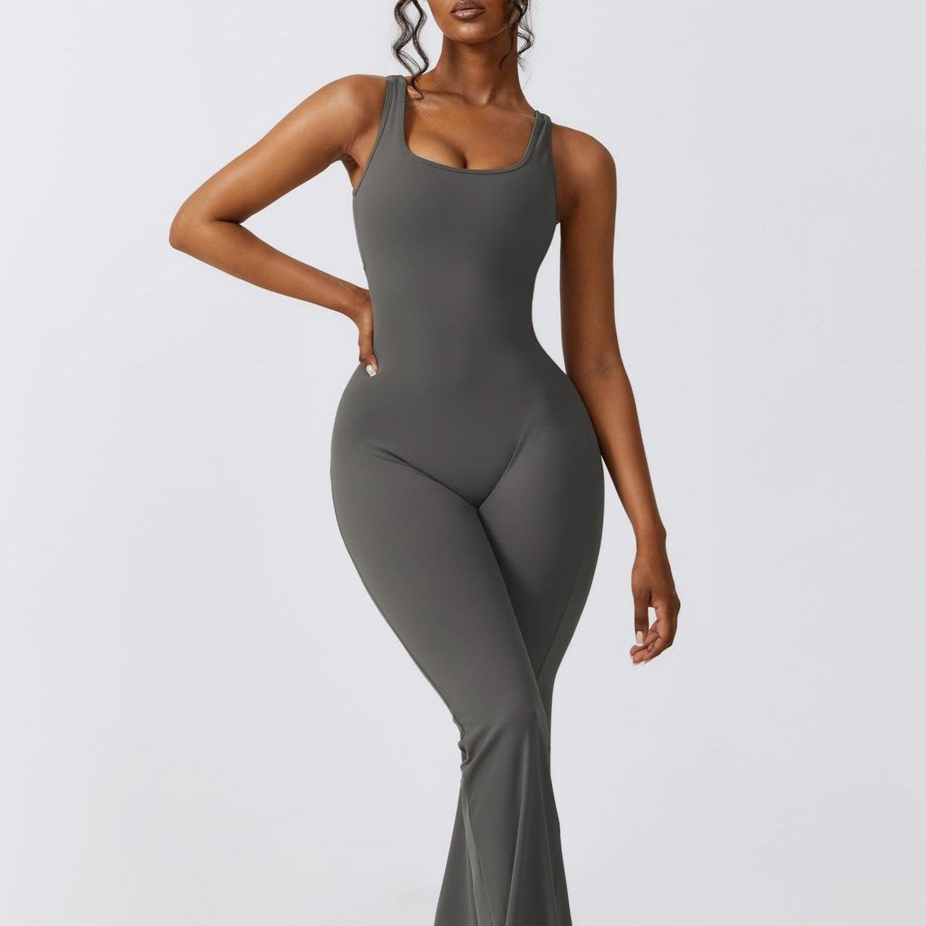 Make It Sexy Flare Scrunch Jumpsuit