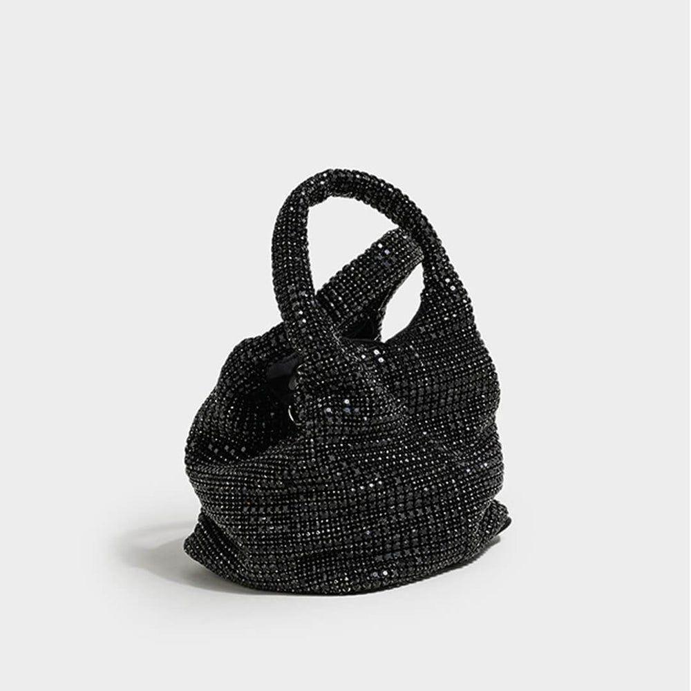 Diamond Flirt Rhinestone Sparkle Bucket Bag