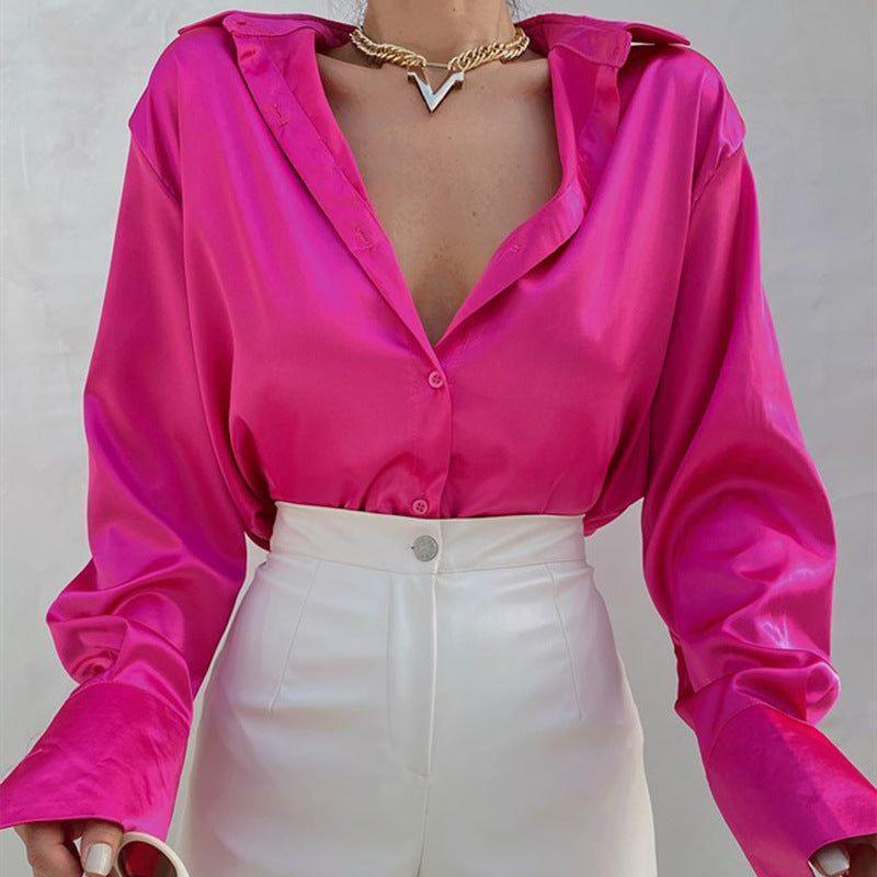 Madamoiselle Satin Blouse