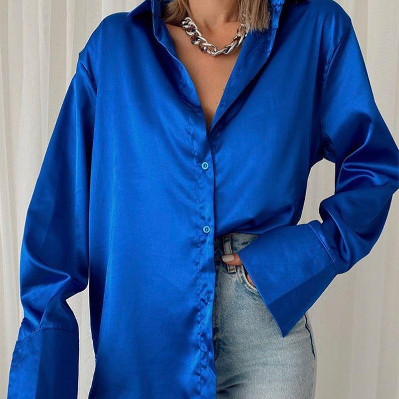 Madamoiselle Satin Blouse