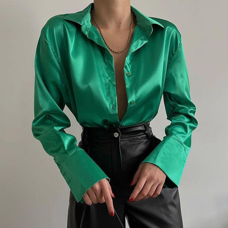 Madamoiselle Satin Blouse