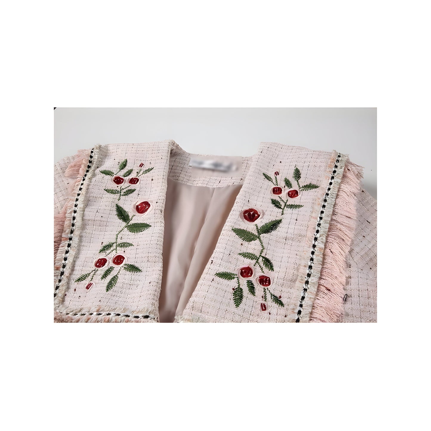 The Cherry Long Sleeve Embroidered Cardigan