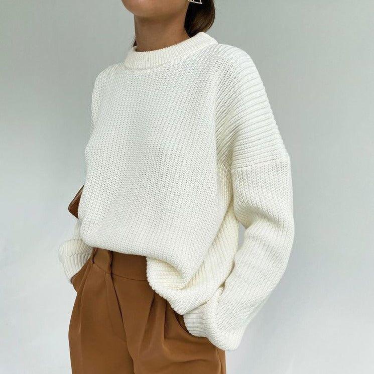 Sunset Trip Thickened Oversized Knitted Sweater