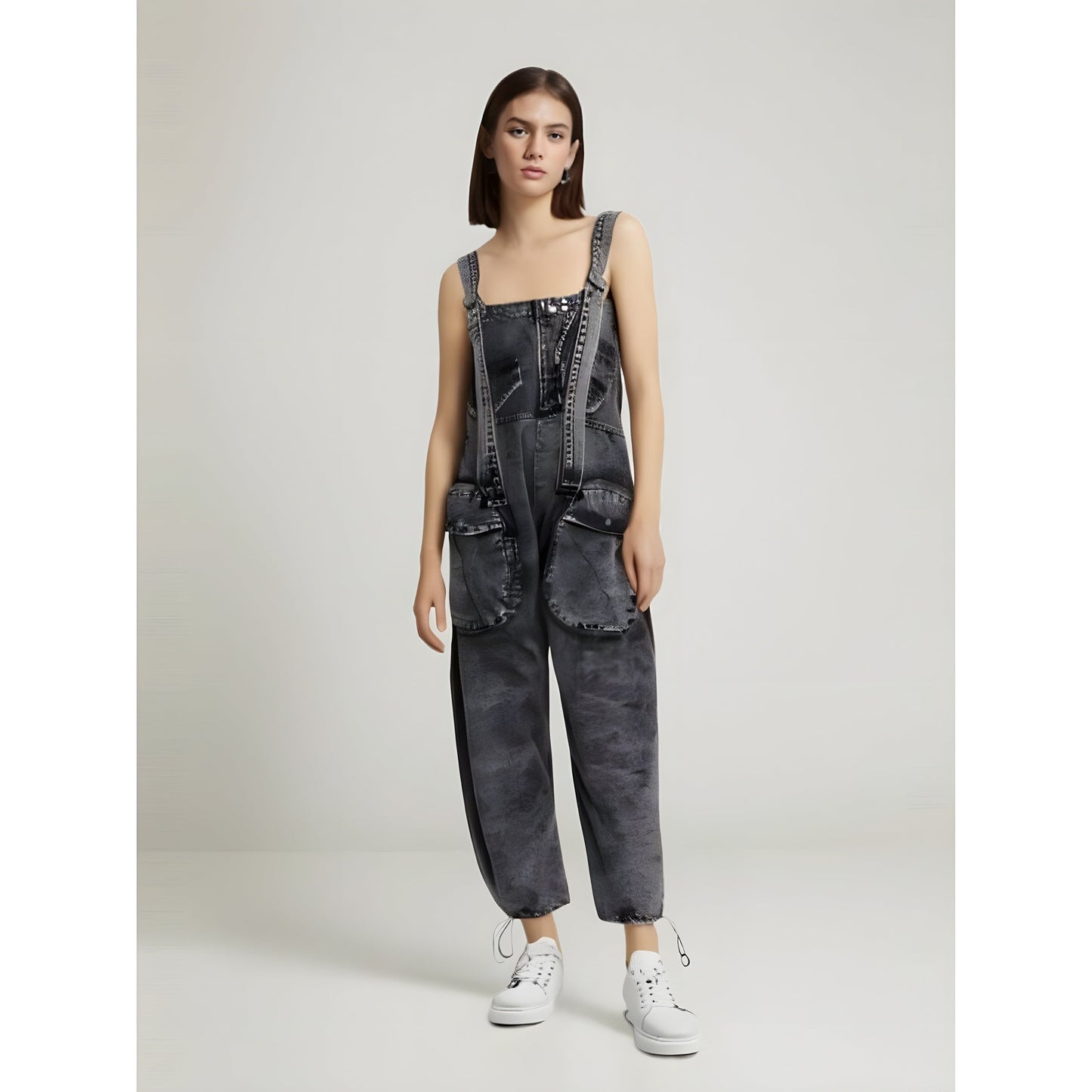 The Dakota Oversized Denim Overalls