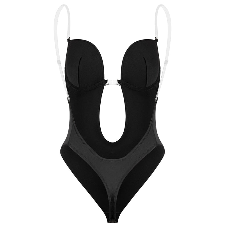 Invisible Backless & Strapless Deep Plunge Bodysuit & Bra