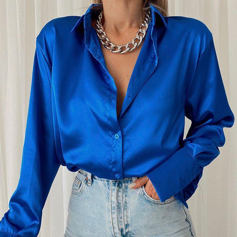 Madamoiselle Satin Blouse