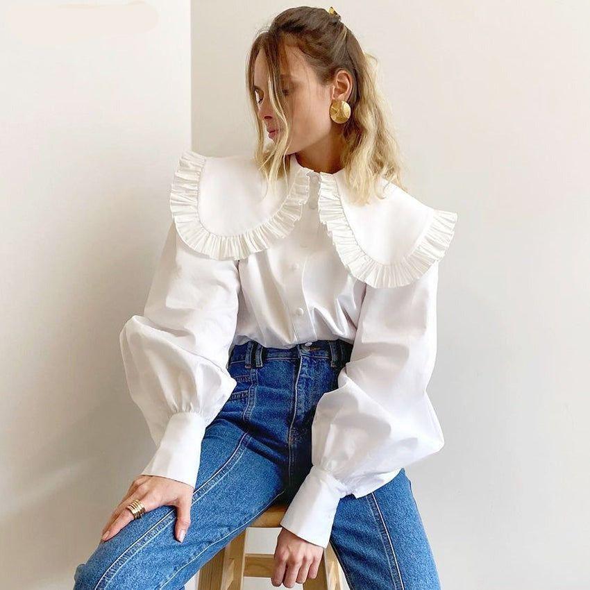 Florence Oversized Collar Blouse