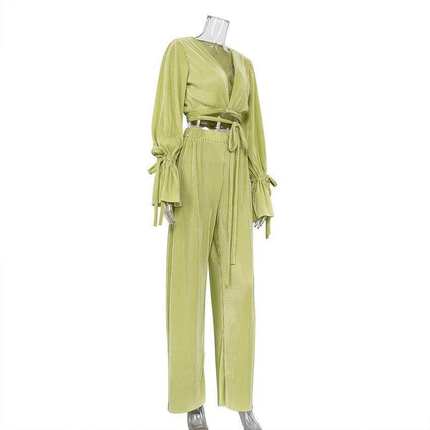 Grass Casual Loose Two-Piece Set