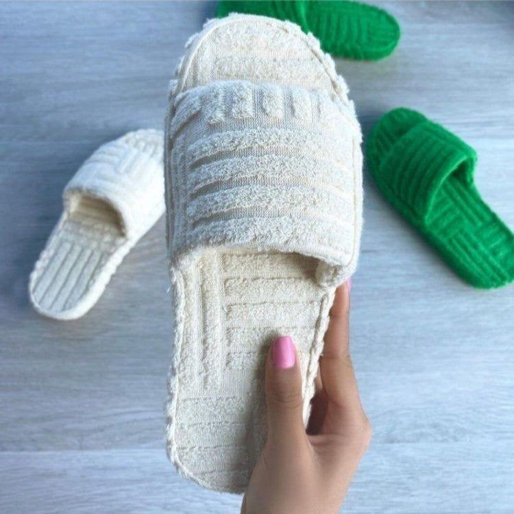 Barefoot Plush Platform Slippers