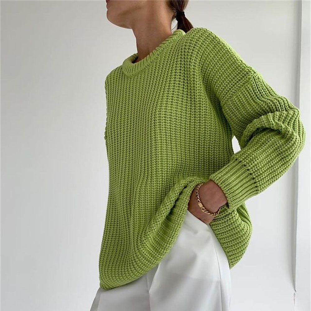 Sunset Trip Thickened Oversized Knitted Sweater