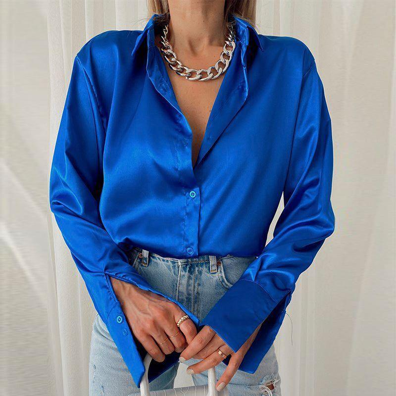 Madamoiselle Satin Blouse