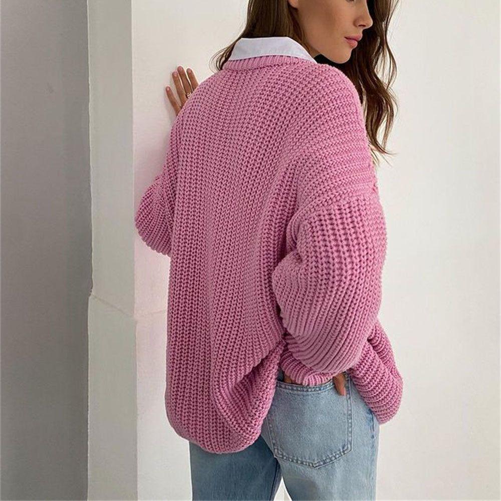 Sunset Trip Thickened Oversized Knitted Sweater