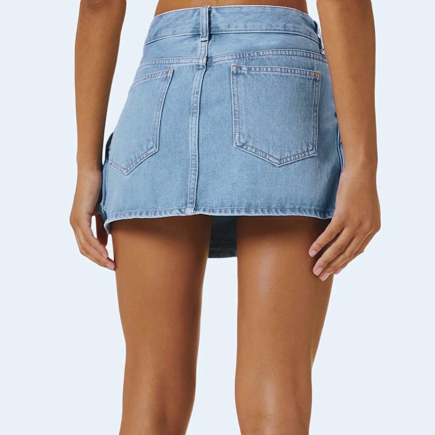 Manhattan St. Denim Mini Skirt