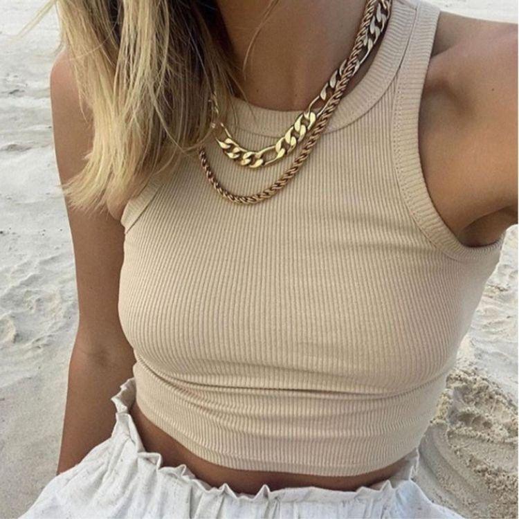 Avery Cotton Ribbed Crop Top