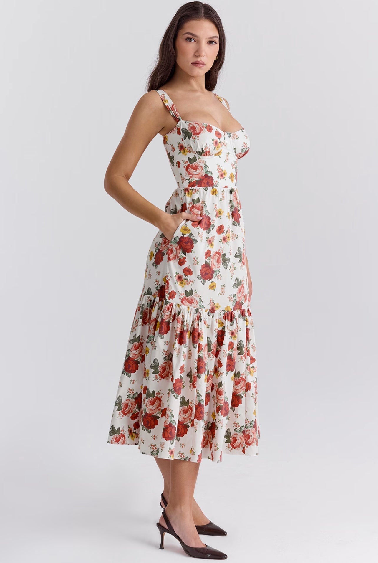 Marielle Floral Midi Dress