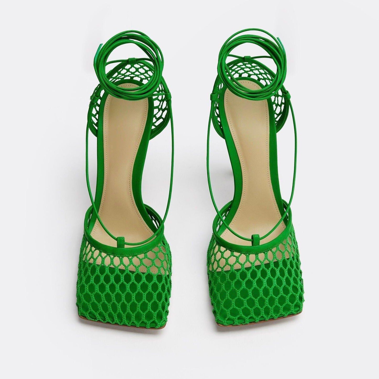 Controversial Square Toe Mesh Sandals