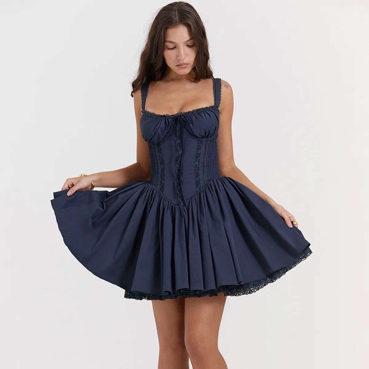 Tuscany Serenade Milkmaid Mini Dress