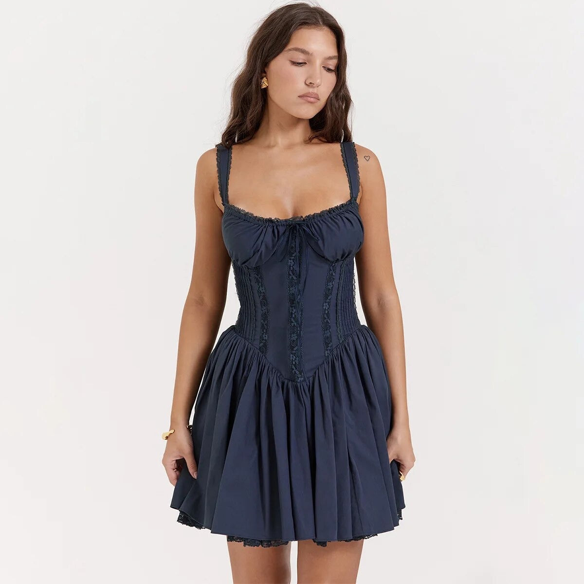 Tuscany Serenade Milkmaid Mini Dress